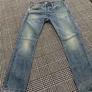 Ralph Lauren Double RL Denim Blue Straight Jeans